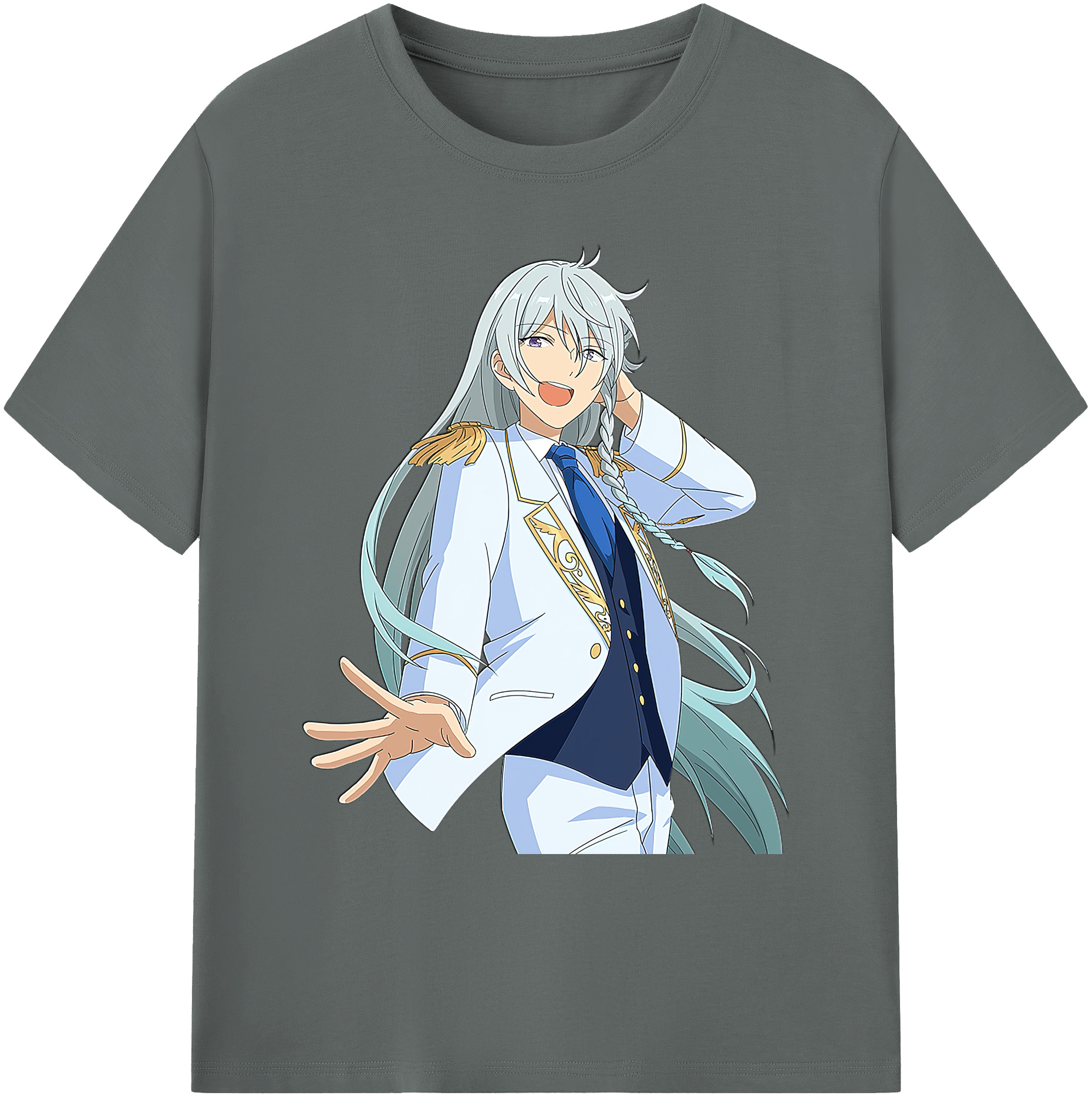 （画像用） あんさんぶるスターズ! Ensemble Stars 綿100％ メンズ半袖Tシャツ｜肌触りやわらか＆通気性
